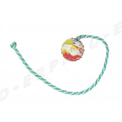 Balle caoutchouc avec corde de 50 cm